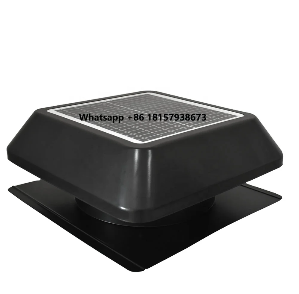 

Solar Powered Roof Extractor Ventilation Fan Air Cooler Steel Plastic Blades DC Electric Current OEM Supported for Farm