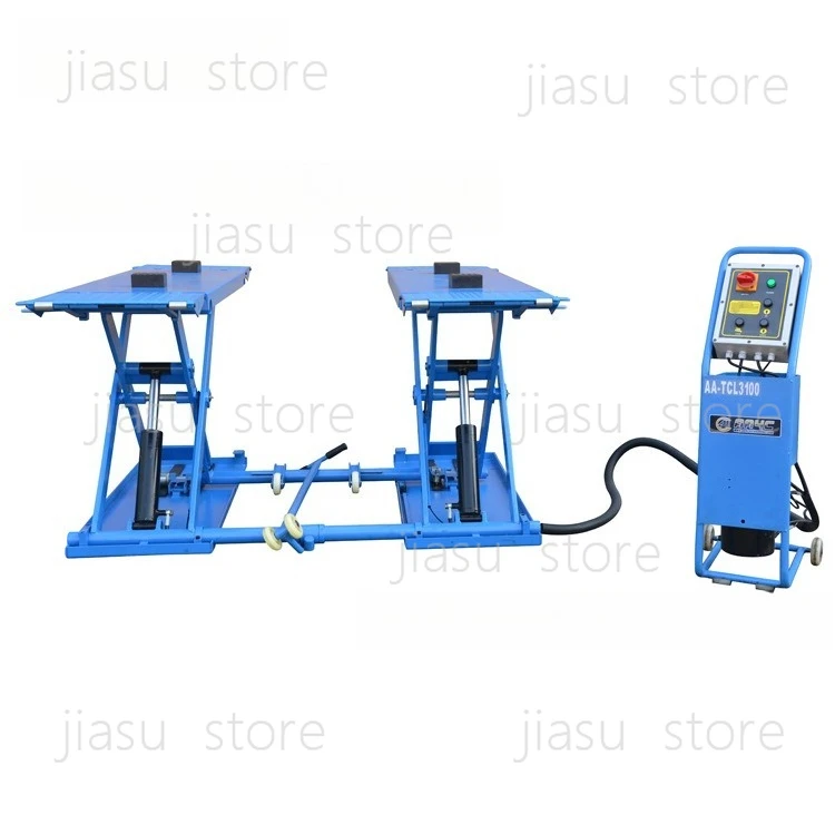 

Electrolytic lock 3-ton 1-meter lifting mobile scissor-type car lift, low-position scissor, mobile scissor