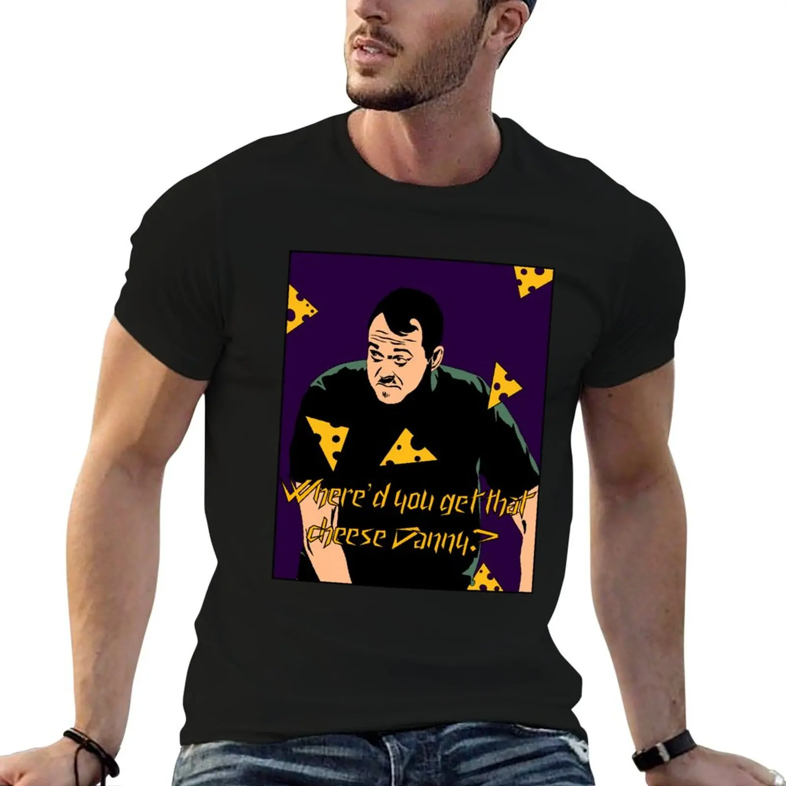 Shane Gillis Where’s that cheese Danny T-Shirt vintage anime clothes workout shirts for men