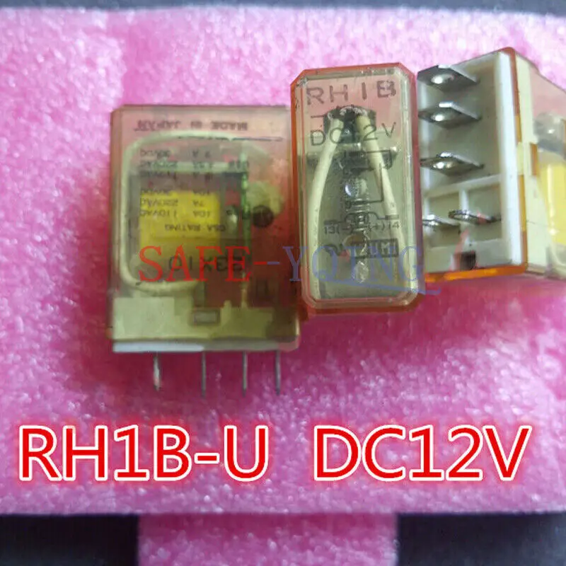 RH1B-U 중간 릴레이, 10PCs, DC12V, 10A, 12VDC, 신제품