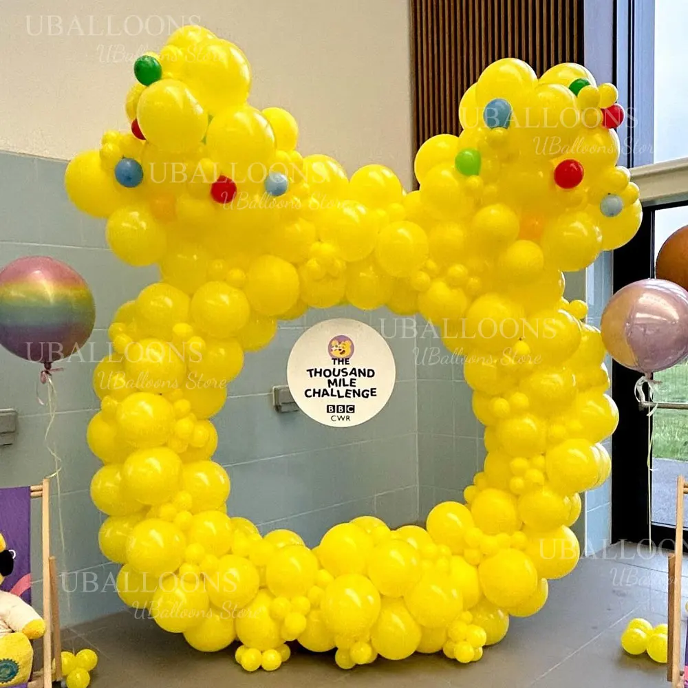 1 Set senfgelbe Luftballons, Girlande, 5/10/12/18 Zoll, matt, senffarben, zitronengelber Ballonbogen für Babyparty, Geburtstagsparty-Dekoration – Detail 12