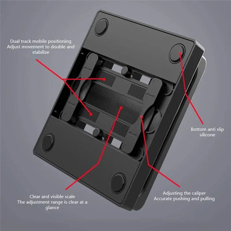 

Противоскользящая регулируемая вертикальная подставка для ноутбука 4 в 1, настольная подставка для хранения планшета, телефона, электронной книги, АБС-пластик