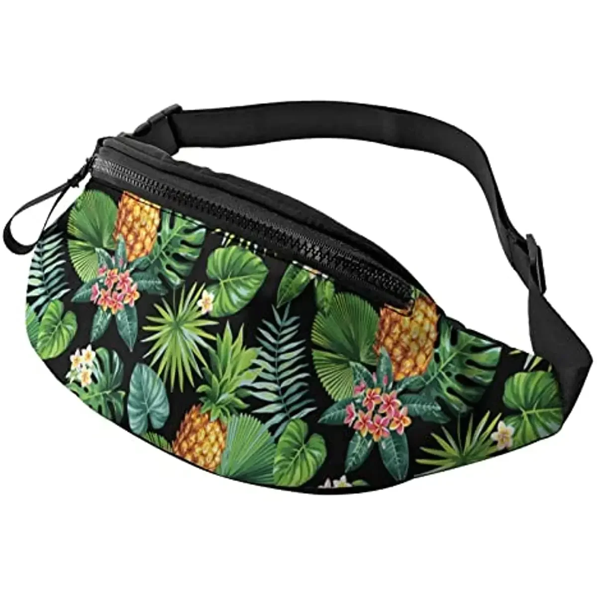 

Hawaiian Pineapples Fanny Pack for Men Women Adjustable Belt Waist Pack Bag Fashion Hip Bum Bags for Outdoor Running Workout