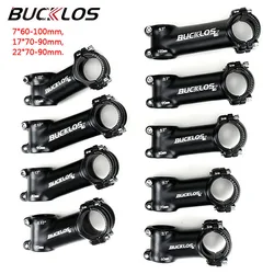Bucklos Fietsstuurpen 7/17/22 Graden Fietsstuurpen Ultralicht Mtb Power 60/70/80/90/100Mm Fietstafel Fietsaccessoires