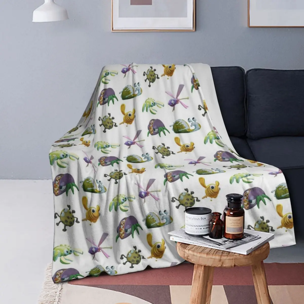 

Bugsnax Sticker Pack Blanket Soft Warm Flannel Throw Blanket Cover for Bed Living room Picnic Travel Home Couch