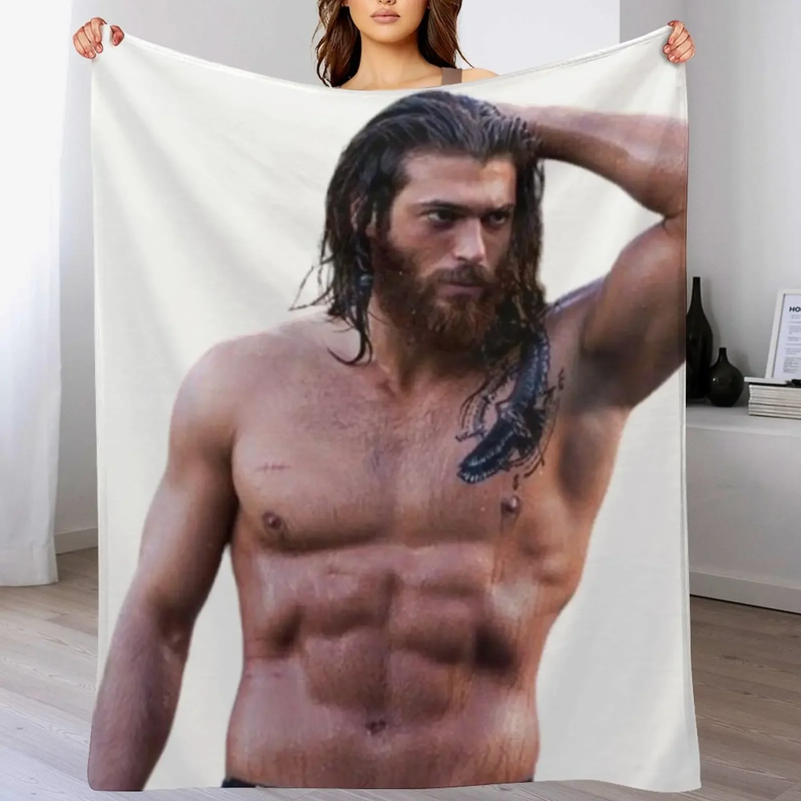 

CAN YAMAN Throw Blanket Stuffeds Cute Plaid For Decorative Sofa Soft Beds Blankets