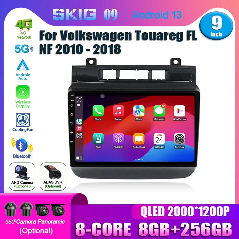 

For Volkswagen Touareg FL NF 2010 - 2018 Android 13.0 Car Radio Multimedia Video Player Navigation 4G WIFI GPS Carplay Autoradio