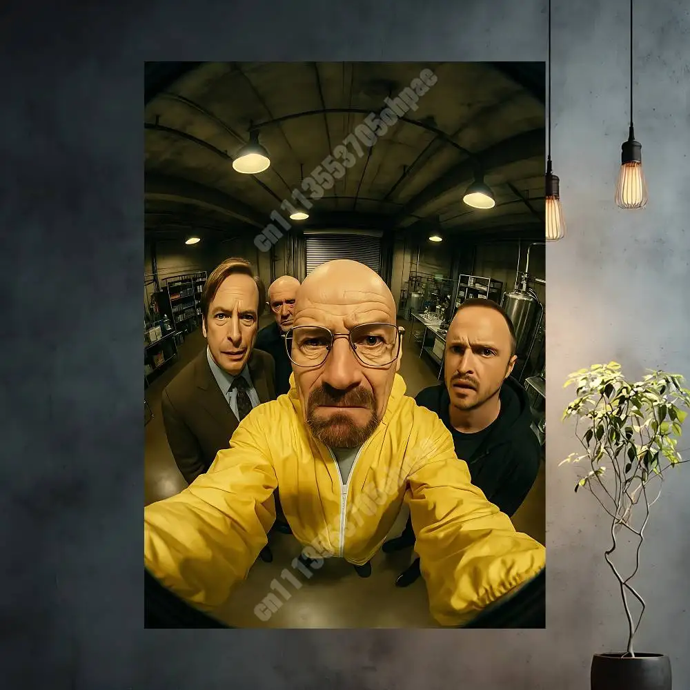 B-Breaking B-Bad Walter Heisenberg White Aesthetic Poster Gallery Prints HD Home Wall Art Stylish Decoration
