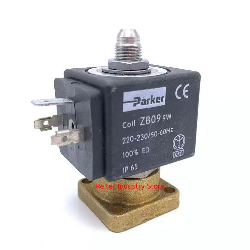 

NEW semi-automatic coffee machine brewing head solenoid valve Parker ZB09/483510S6 230V solenoid valve brass