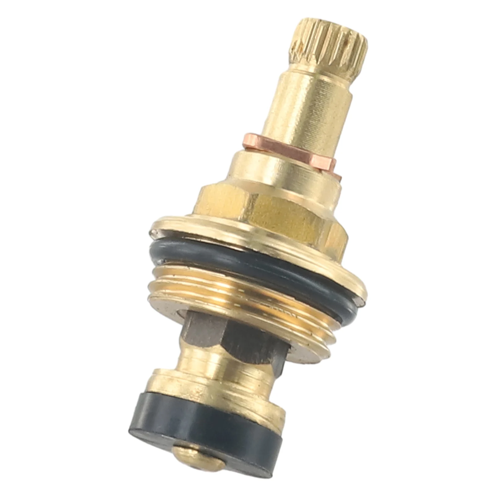 1 X Brass Slow Opening Spool Faucet Hot & Cold Water Valve Core Water Spool G1/2 Copper Body Slow Opening Valve Core