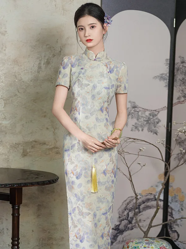 

Новая винтажная расклешенная юбка Young Sle Long Svel для повседневной носки, летняя коллекция, с цветочным узором, из полиэстера, для спа-процедур