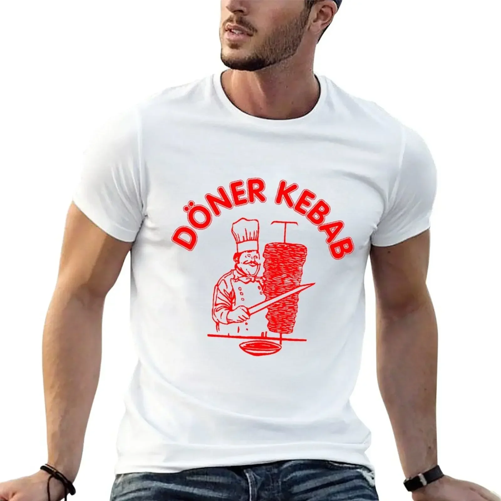 Doner kebab T-Shirt sports fans summer clothes kawaii clothes Men's t shirts Anime Graphic T-shirts for Men Clothing Women