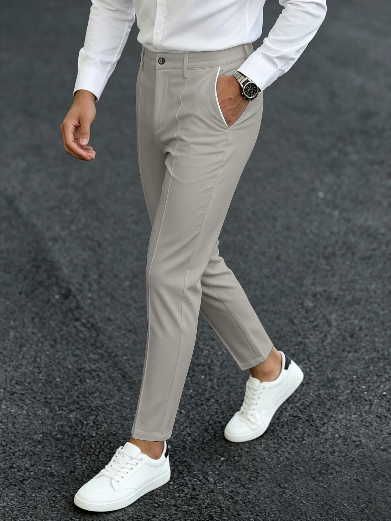 Męskie spodnie wizytowe slim f – Men'S Used Formal Wear recenzja i cena
