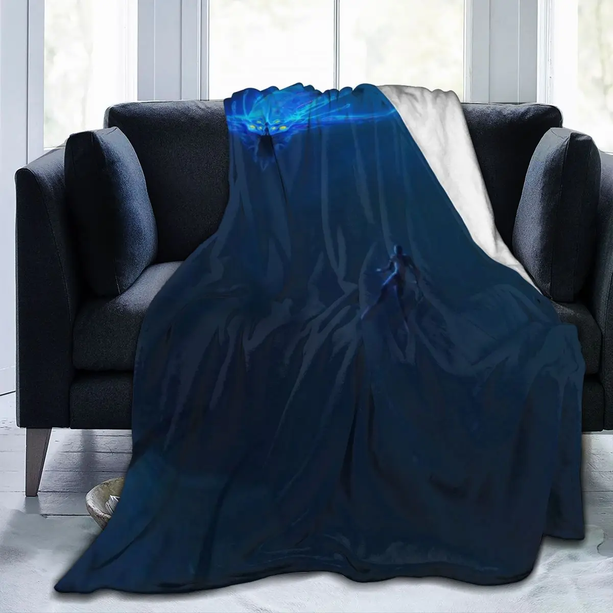 

Subnautica- Ghost Leviathan Poster Blankets Flannel Sofa Throw Blankets for Home Bedroom Travel Throws Bedspread Quilt