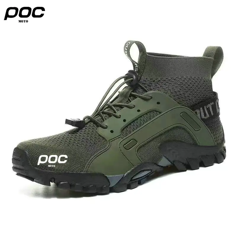 Moto POC Cycling Camouflage Men\'s Motocross Shoes Mtb Bike Breathable Non-Slip Sneakers Bicycle Wading on Foot Quick Dry Shoes