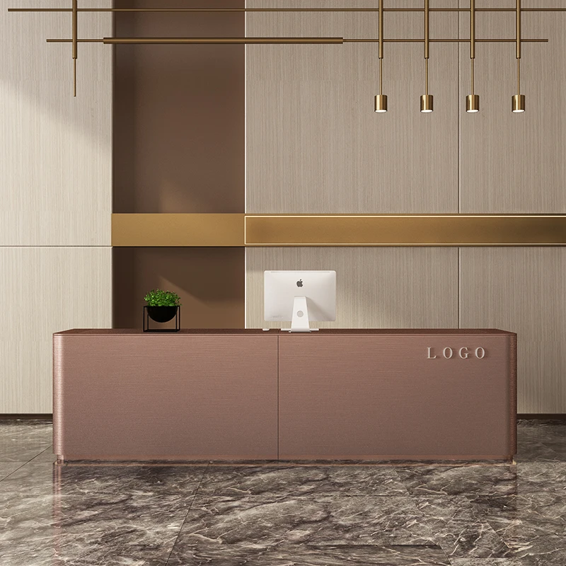 Store Information Reception Desk Simple Conference Grocery Reception Desk Lectern Empfangstheke Hotel Reception Accessories