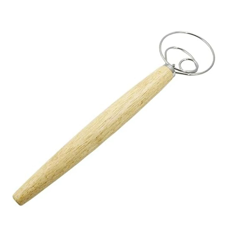 13 Inch Dough Whisk Wooden Dutch Whisk Bread Dough Whisk For Dough Dough Mixer Hand Tool