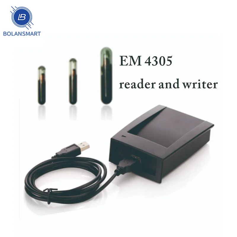 RFID EM4305 reader and writer 125-134.2KHZ ISO 11784/85 card reader, animal chip write code machine provide SDK