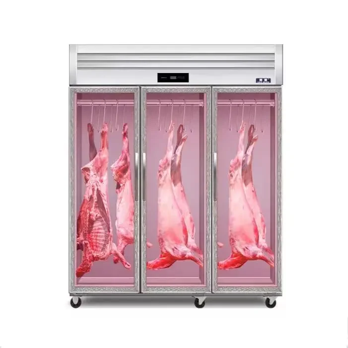 Commercial Refrigerators Ultra-large capacity fresh meat freezer display Meat Hanging Refrigerator Cabinet meat cooler