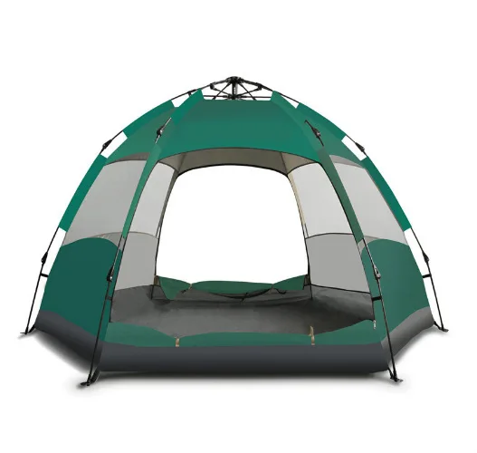 

STLF Outdoor Double-Layer Hexagonal Large Tent Fully Automatic Quick-Open Rainproof Oxford Fabric for Camping Travel-Amazon Prod