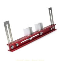 F68D Solid Aluminum Alloy Cabinet Hardware Jig Closet Mounting Tool for Precise Wardrobe Poles Positioning Tool DIY Project