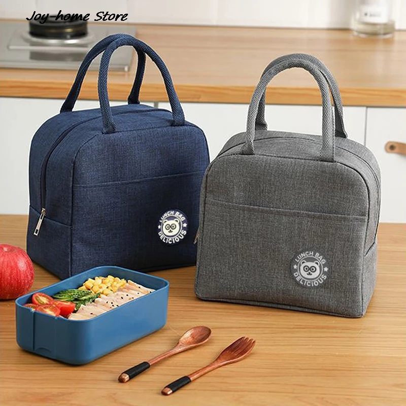 Lunch Box Picnic Travel Portable Food Storage Breakfast Thermal Food Bag Lunch Bag Insulation Cooler Bag For Adult Kids