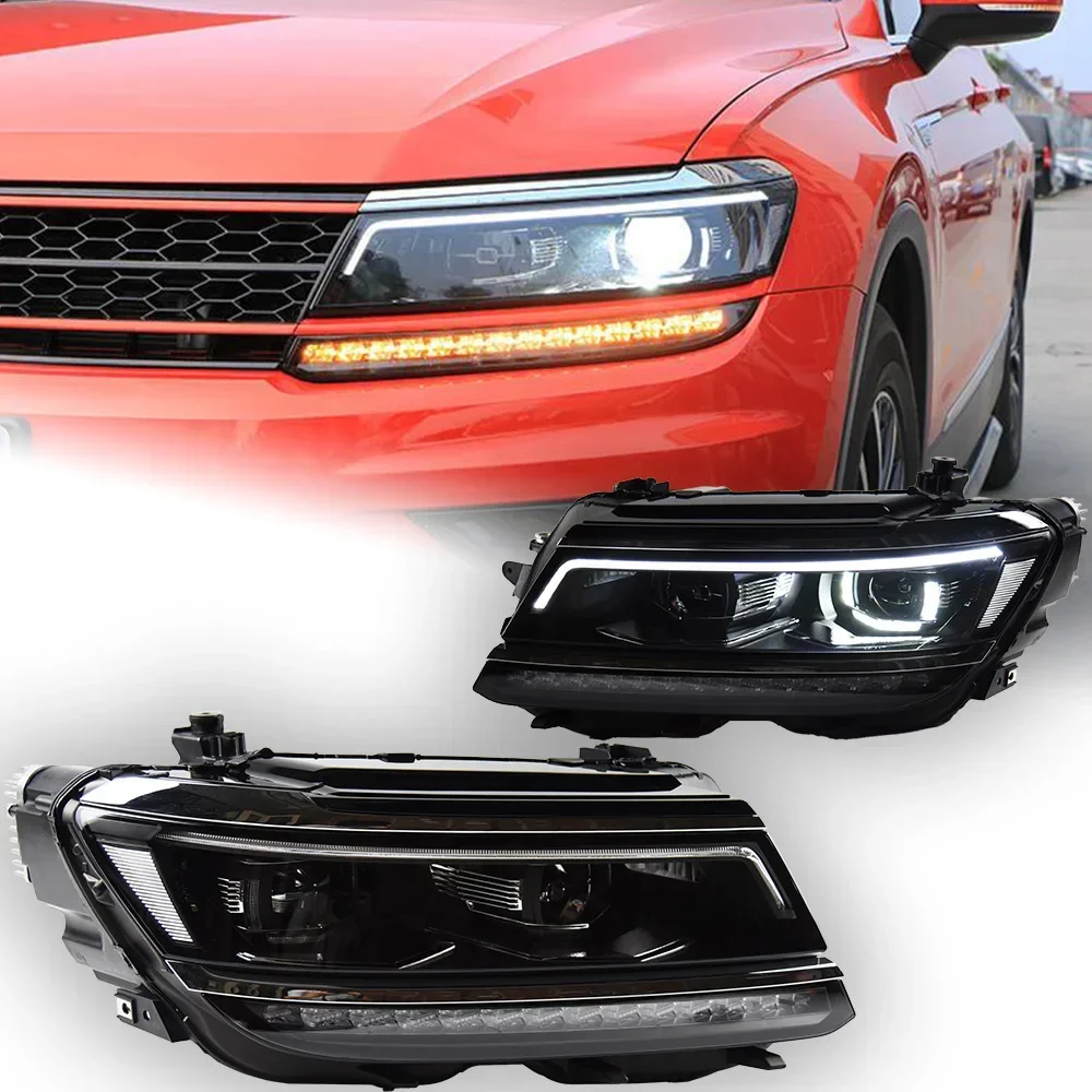 Car Lights for VW Tiguan Headlight Projector Lens 2017-2020 New Dynamic Signal Head Lamp LED Headlights Drl Automotive Accessory