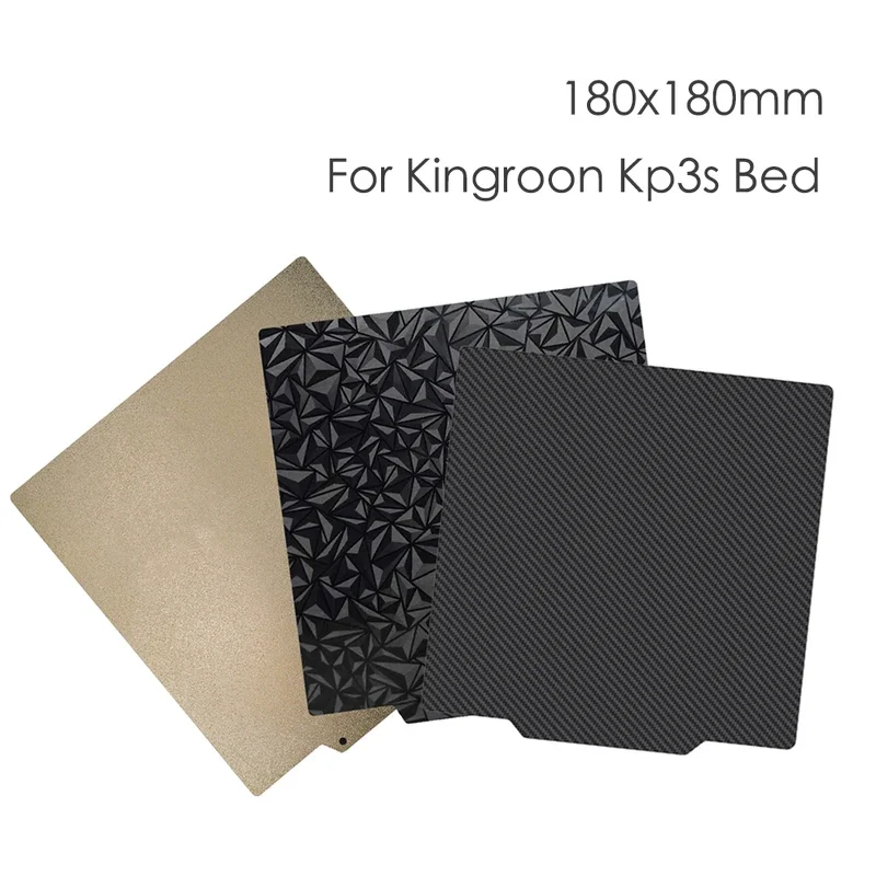 Magnetic Build Plate 180x180 PEO For Kingroon Kp 3s Pei Texture Frosted Kp3s Bed PET Upgrade Heated