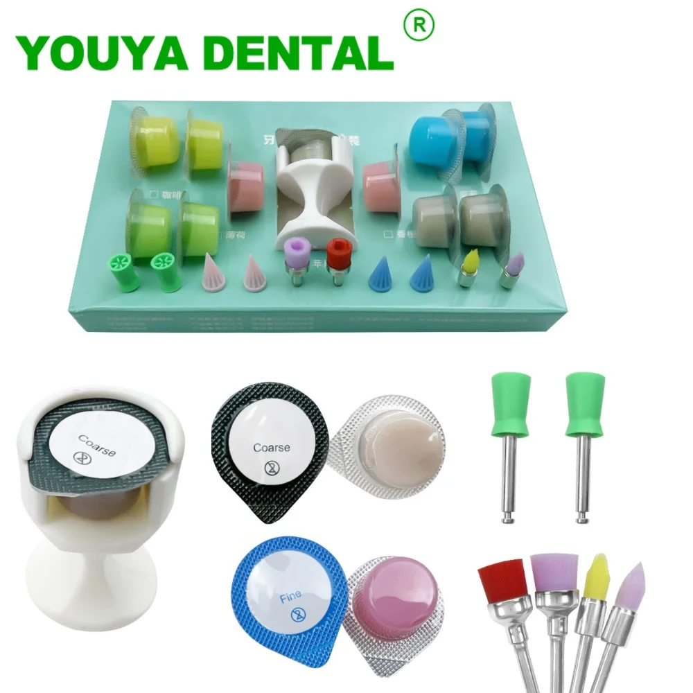 

Dental Material Polishing Kit Polishing Paste Colorful Prophy Cup Brushes Teeth Whitening Prophylaxis Brushes Dentistry Tools