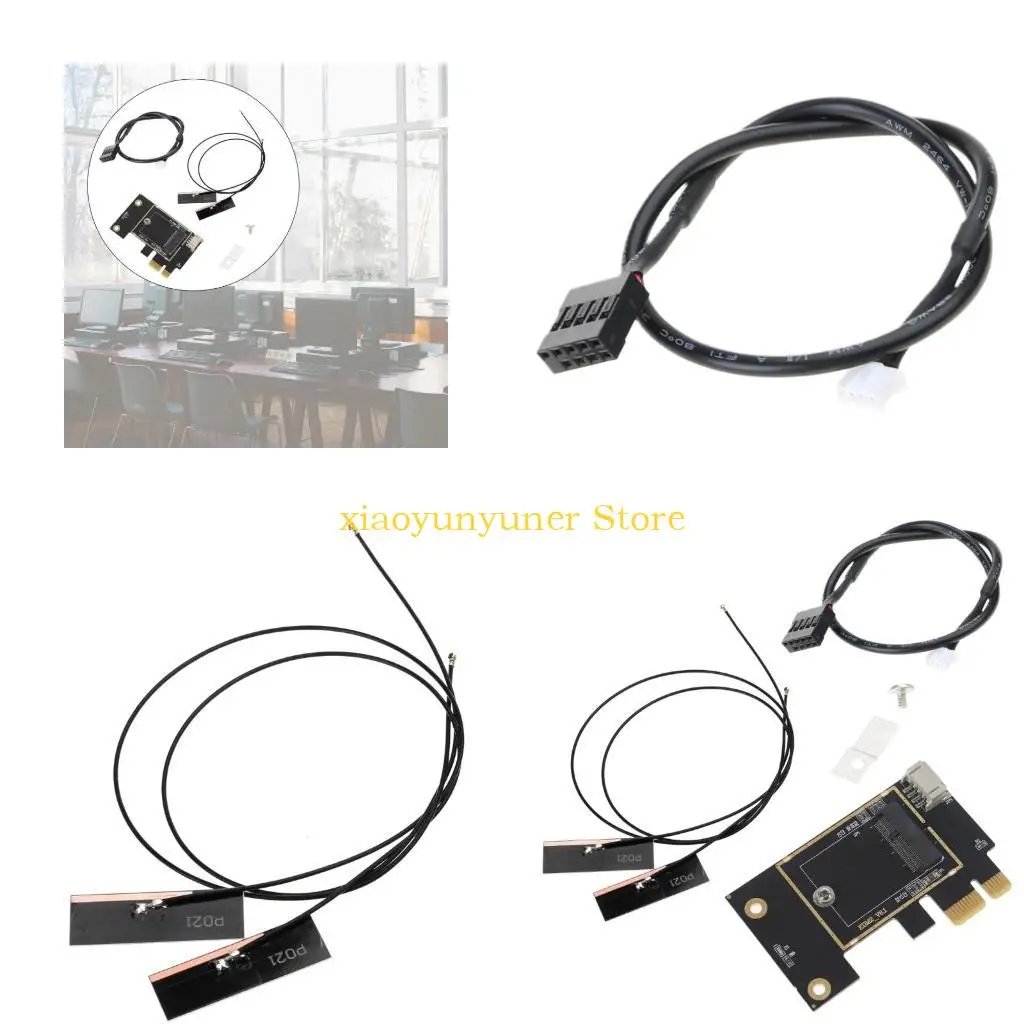 

P9JB NGFF for M.2(30MMX22MM) Wireless Wifi Card Convert to PCI-E 1X 4X 8X 16X Desktop Bluetooth-compatible Converter