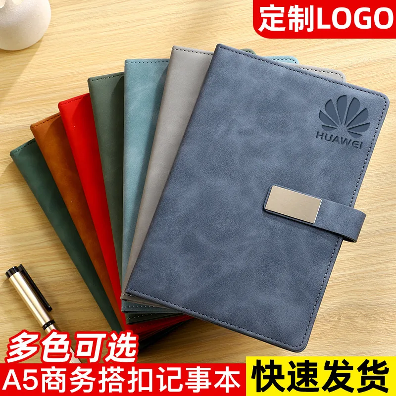 Business retro notebook customization can print logo inner page printing custom notepad stationery gifts monthly planner