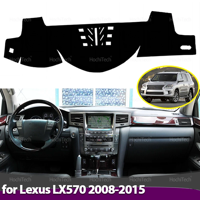 Armaturenbrett Abdeckung Dash Board Matte Teppich Pad Schatten Cape Decke Auto Zubehör Für Lexus LX 570 J200 2008 2009 2010-2015