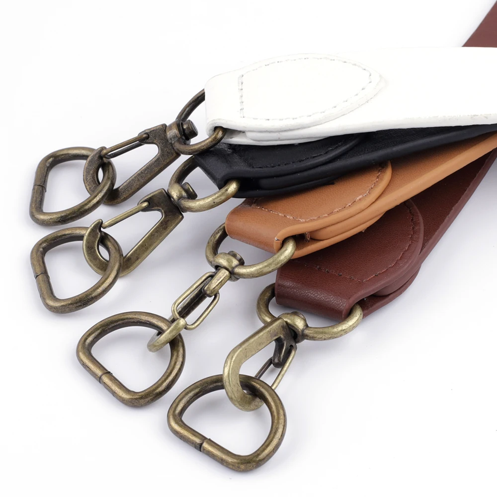 22CM PU Leather Short Handle Strap Handbag Strap Short Coin Purse Strap Handmade Stitching Replacement Bag Accessories for Women