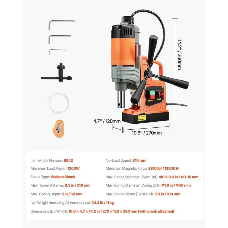 Magnetic Core Drill Press 1.6 - огляд і ціна Tools For Fabrication Workshop