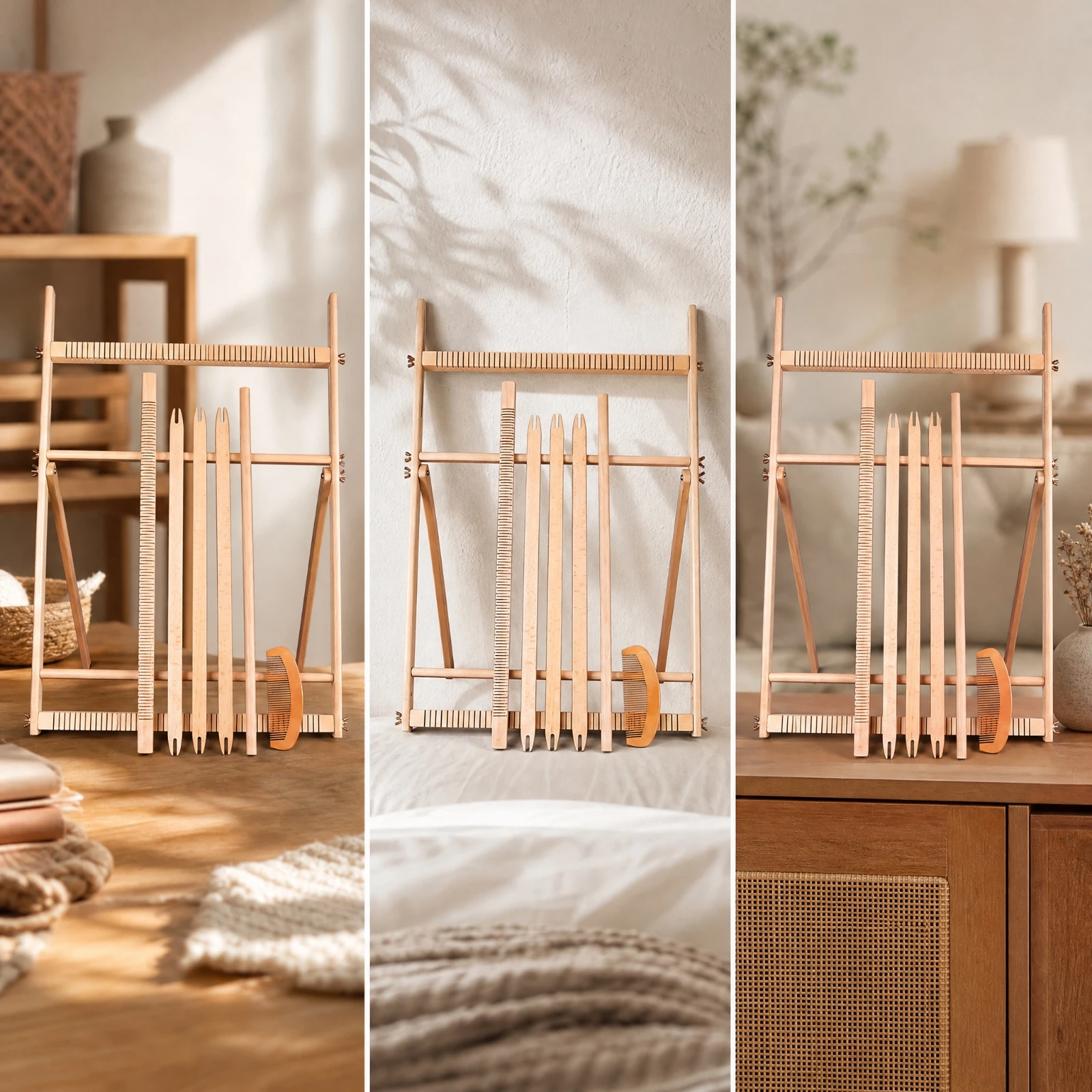 freestanding-loom-beginner-friendly-weaving-loom-with-weaving-tools-portable-lightweight-for-fiber-artists-home-workshops
