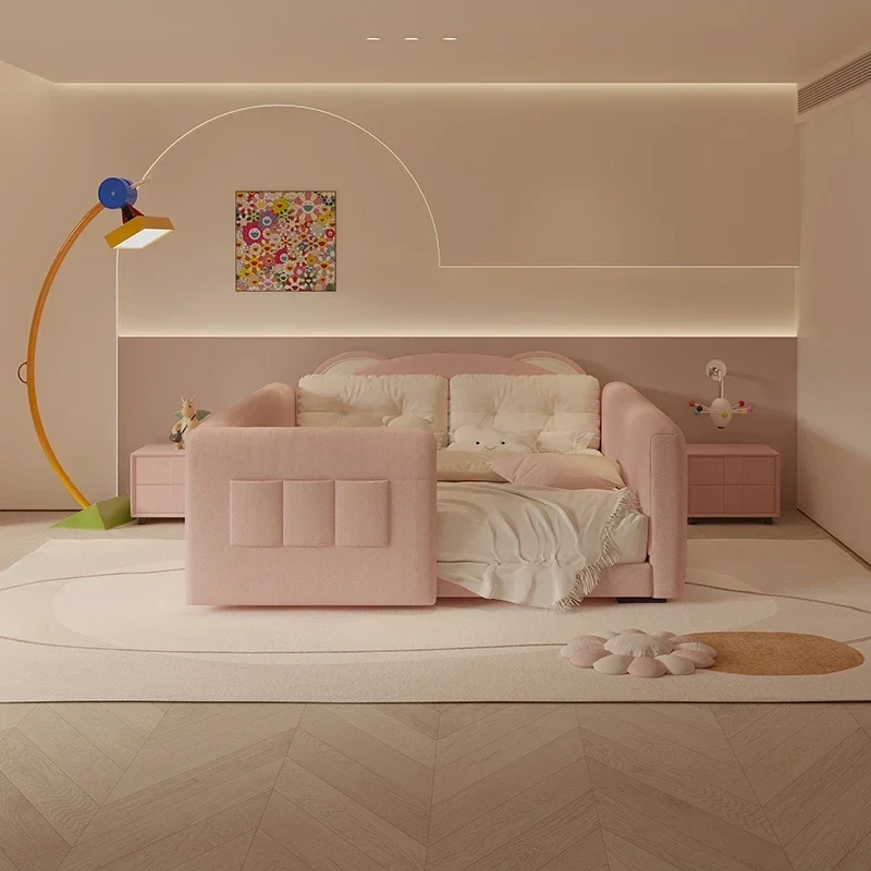 

180X200 см NordicDeluxe современный каркас двуспальной кровати и базовая мебель кровать принцессы спальня татами очень большое изголовье