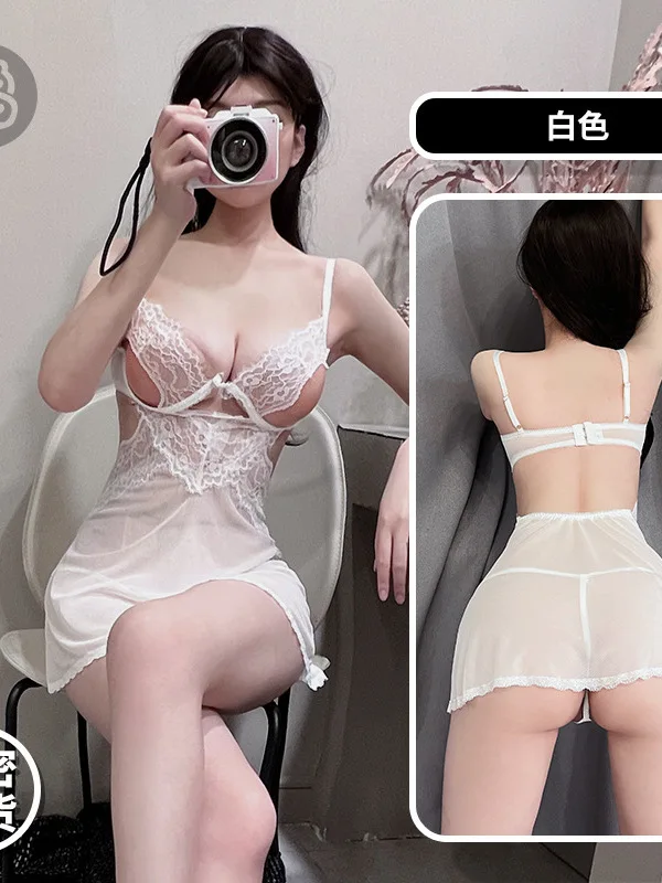 Sexy Lingerie Seductive Lace Mature Charm Elegant Lace Bold Open-end Transparent Befree Pure Desire Strap Sexy Woman Dress XPLE