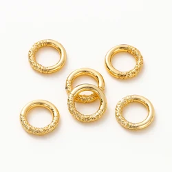10pcs/lot 18K Gold Plated Large Round Metal D Ring Buckles Clasp Web For Leather Belt Bags Garment DIY Crafts Jewelry Making