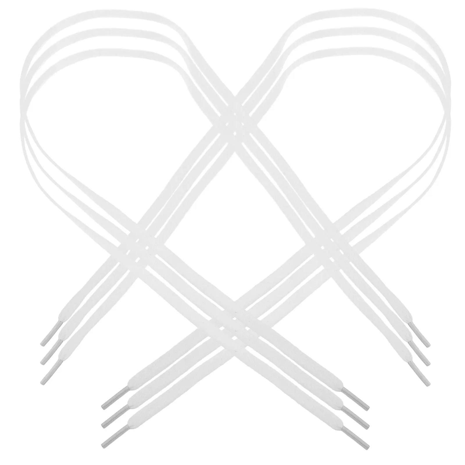 

6Pcs Flat Shoe Laces Lightweight Compact Replacement for Sneakers Sports Shoes Canvas Shoes Easy to Wash Multi-Functional