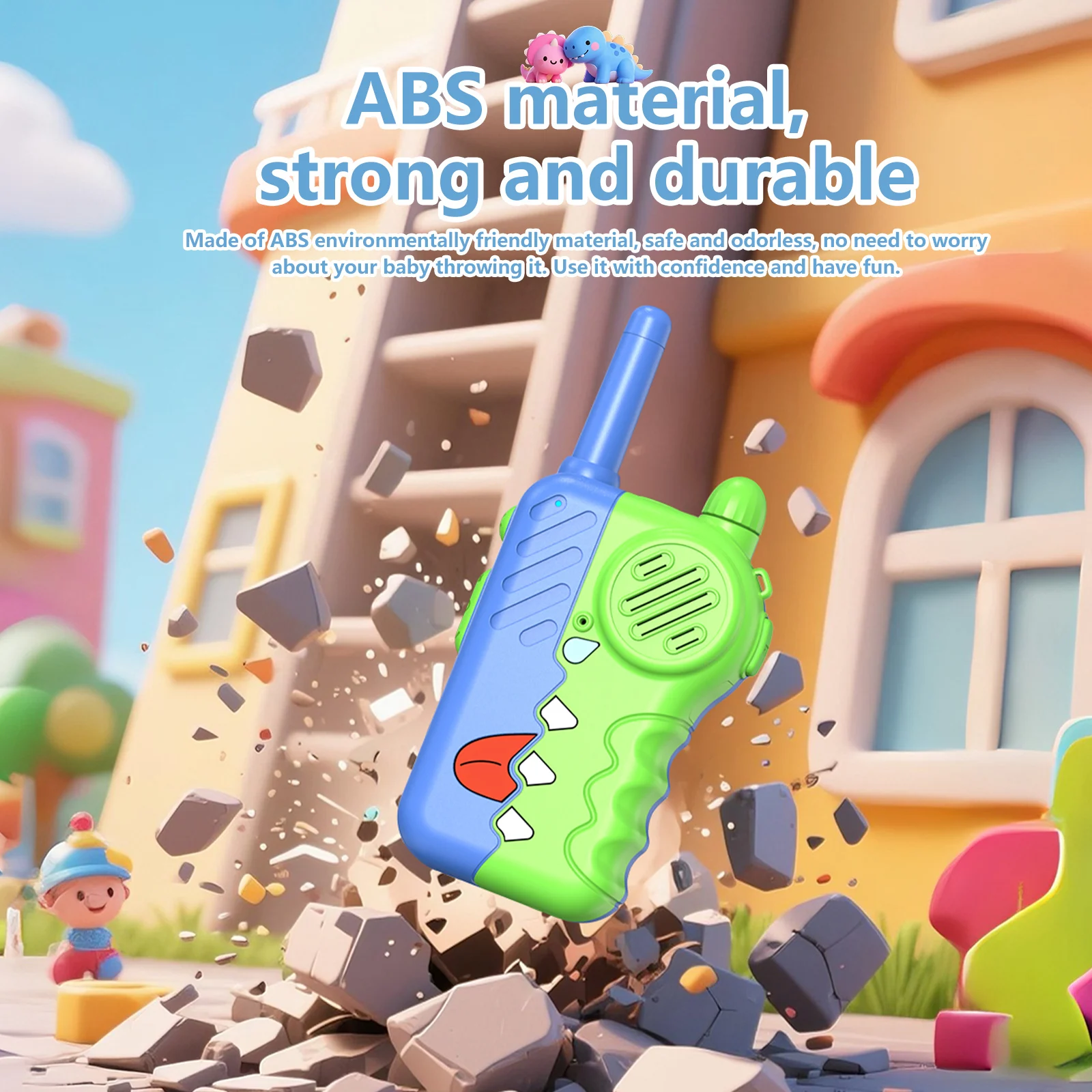 أجهزة اتصال لاسلكية للأطفال، سهلة التشغيل، بتصميم مقاوم للسقوط؛ ألعاب تعليمية خارجية للوالدين والطفل.