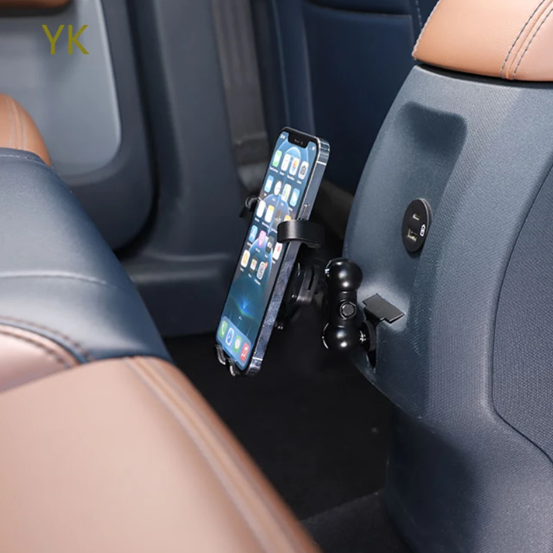 For Ford Maverick 2022-2025 Car Accessories Aluminum Alloy Car Rear Expansion Mobile Phone Holder Drama Chasing Artifact Bracket
