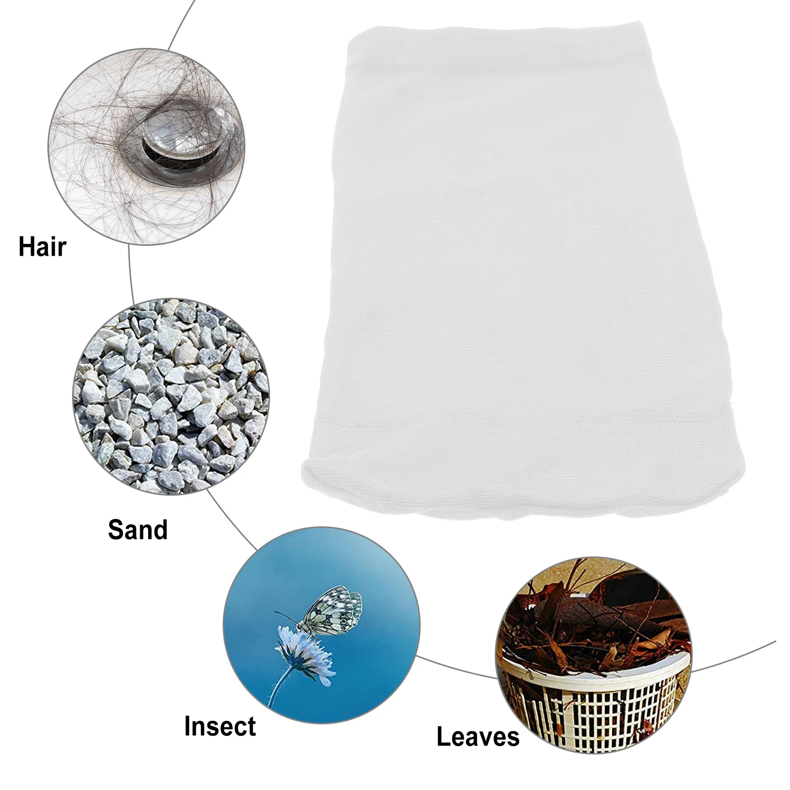 

20 Pcs Swimming Pool Filter Socks Skimmer for Accessories Leaf Basket Saver Polyester