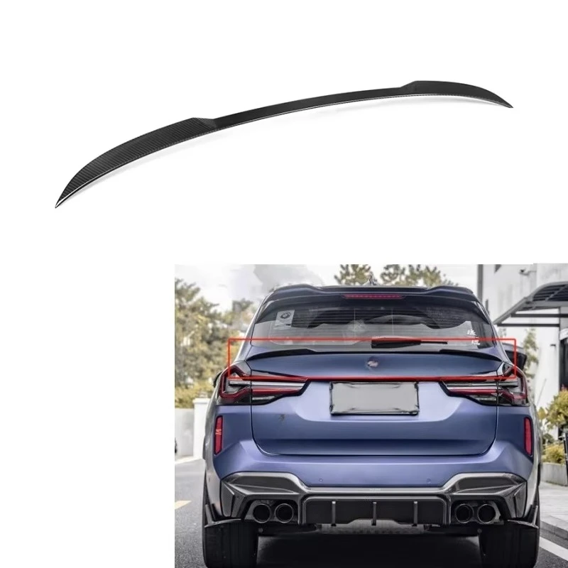 

SQ Style Dry Carbon Fiber Trunk Spoiler for X3 G01 G08I IX3 X3M F97 Trunk Middle Spoiler Wing Lip 2022+ Car Accessories