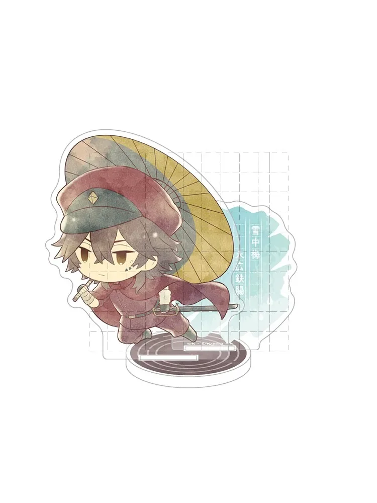 Fukuzawa Yukichi Dazai Osamu Nakajima Atsushi Acrílico Stand Boneca, Anime Mini Figura Modelo Placa, Presente Toy Cosplay