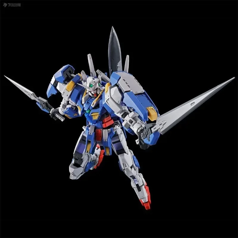BANDAI RG 1/144 Gundam Avalanche Exia Model Kit GN Sword Armor High Articulation Gundam 00 Assemble Collectible Mecha Toy