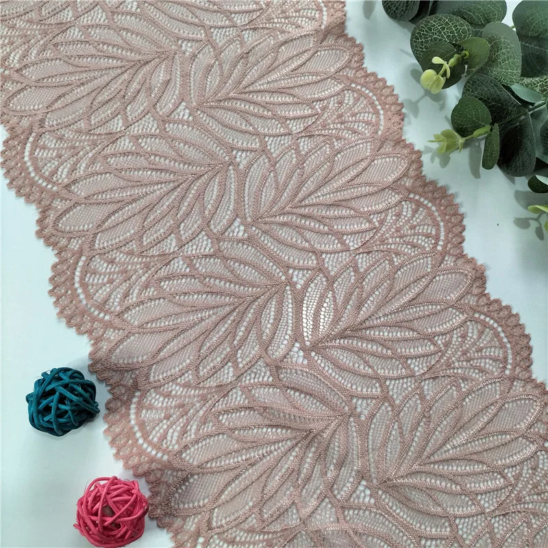 2023 20.5CM Chantilly Colorful Wide Lace Trim Band Ribbon For Ladies Vest Corset Nightgown Bib E2895