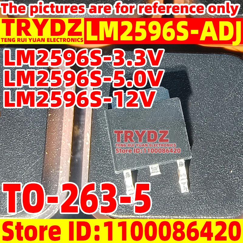 50-5pcs New LM2596S-ADJ LM2596S-3.3V LM2596S-5.0V LM2596S-12V Voltage regulator chip