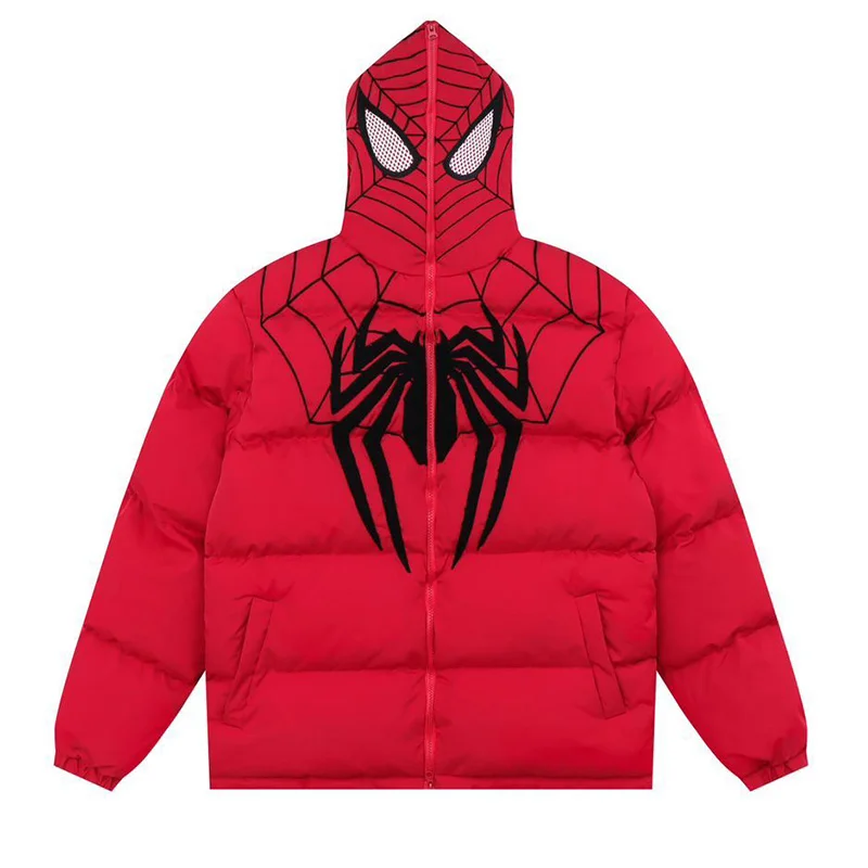 

Supzoom New Arrival Top Fashion Loose Warm Autumn And Winter Embroidered Spider Cardigan Casual Cotton-Padded Jacket Men