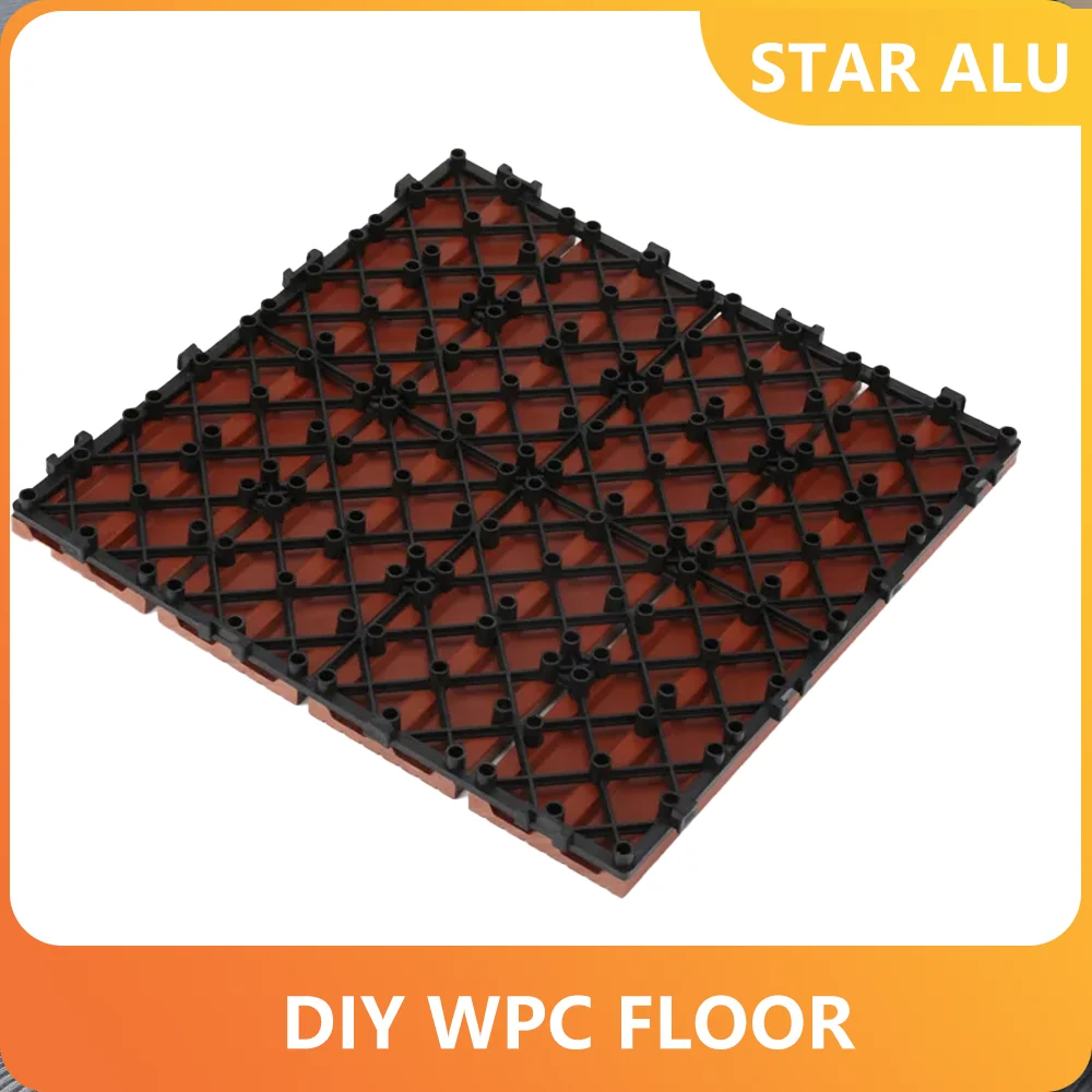 

(11 pcs) DIY WPC Flooring Waterproof Fireproof Click Lock Eco-Friendly Custom Design for Indoor Outdoor Floor Factory Direct