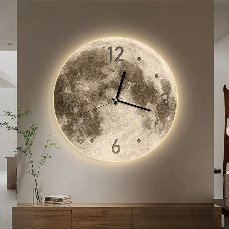 Modern Sided Wall Clocks Led Corner Watch Aesthetic Wall Clock Digital Clearance Orologio Da Parete Living Room Decoration